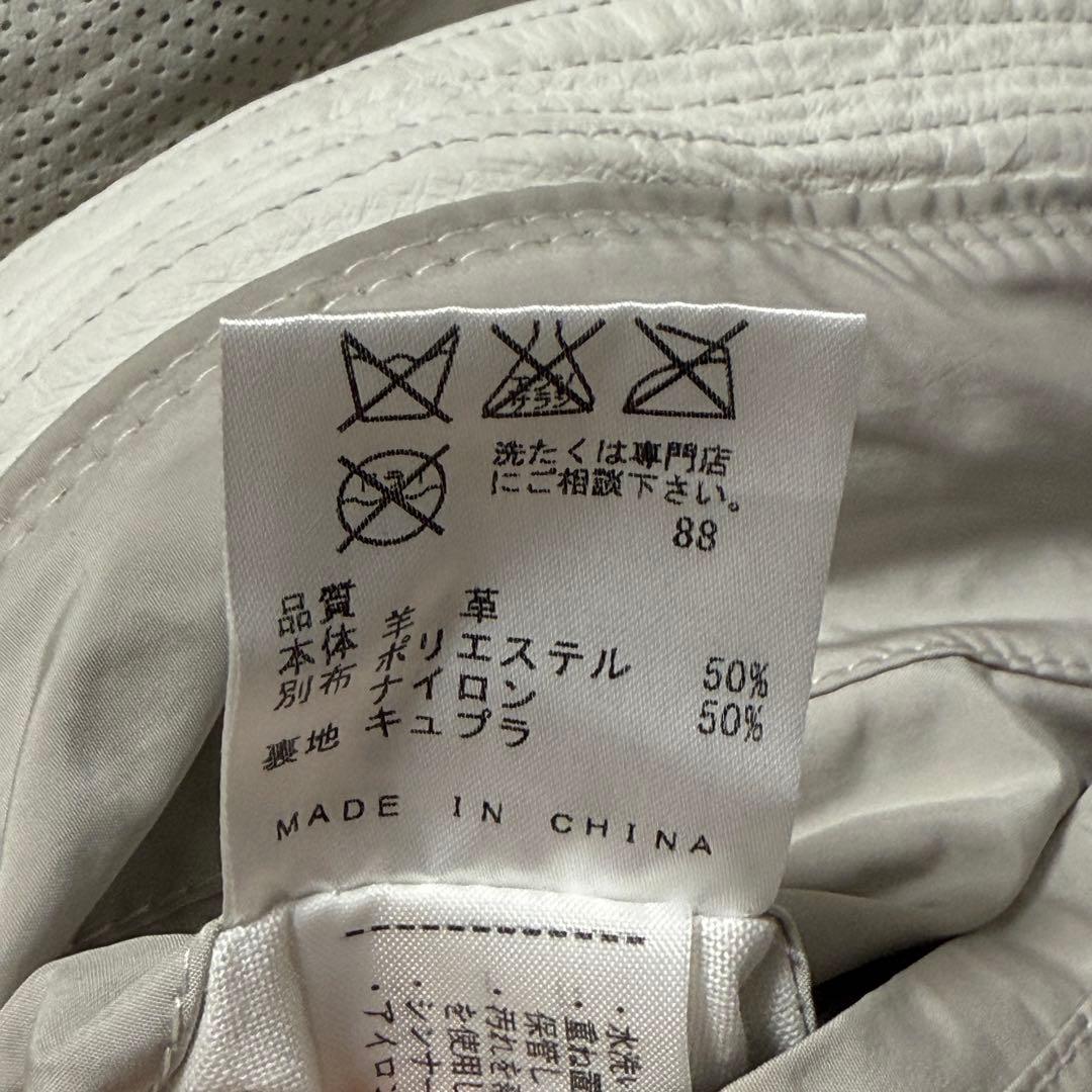 ✨高級 ラムレザー✨ ジョセフオム シングルライダース ホワイト ドッキング