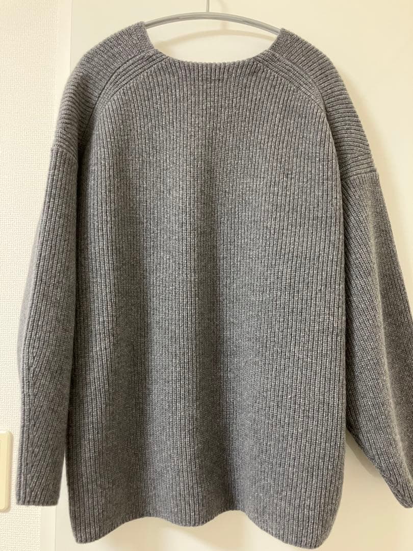 Curensology ウールカシミヤUネックニットプルオーバー