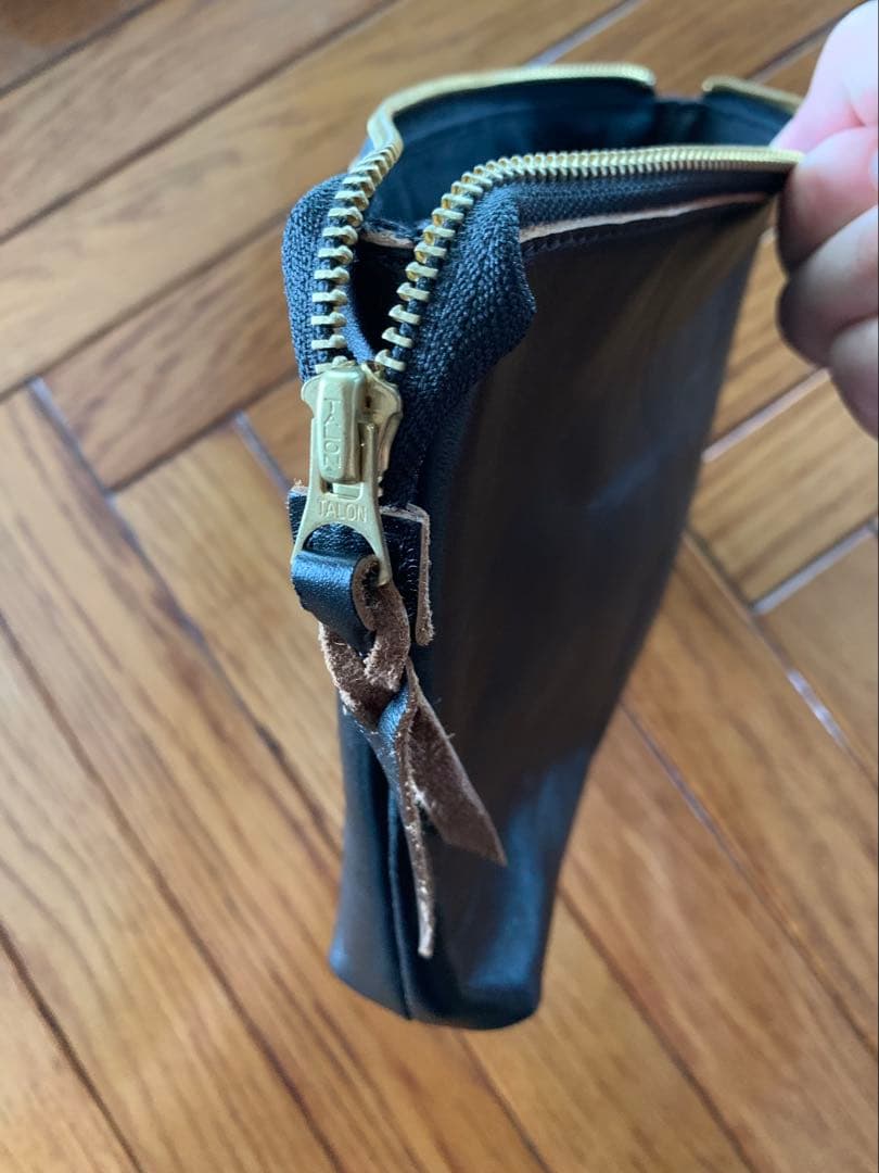 インセプション　ポーチ　ブラック ホースハイド　日本製