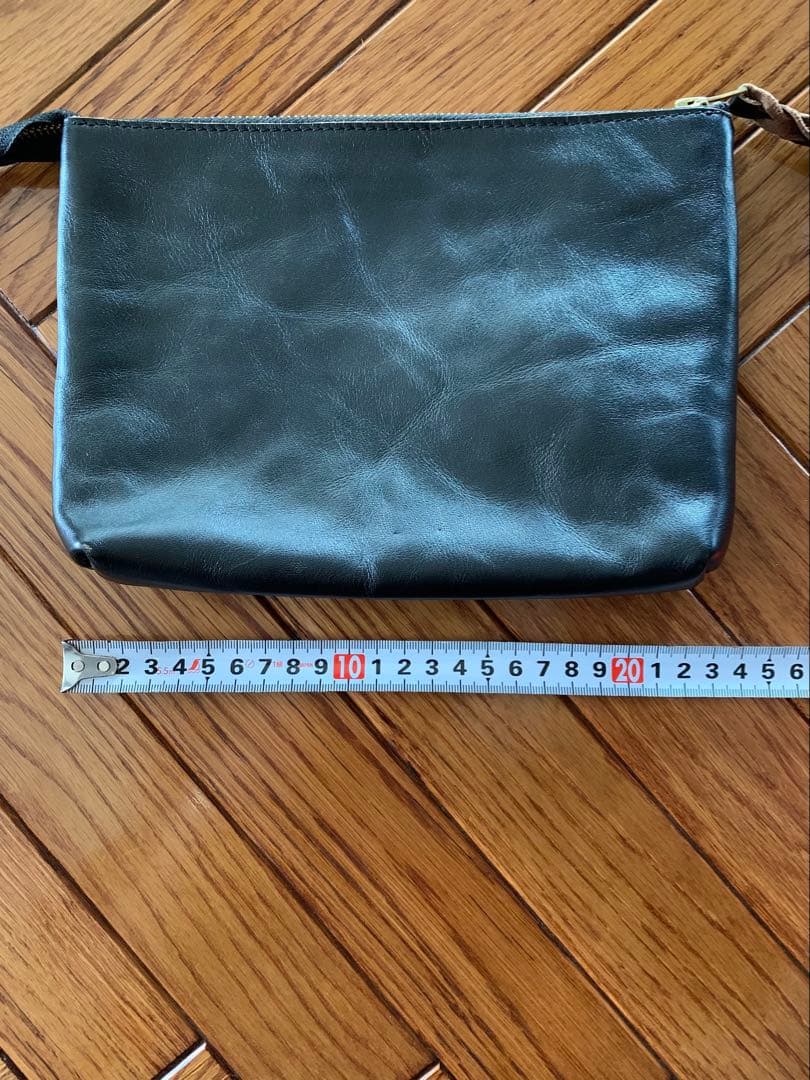 インセプション　ポーチ　ブラック ホースハイド　日本製