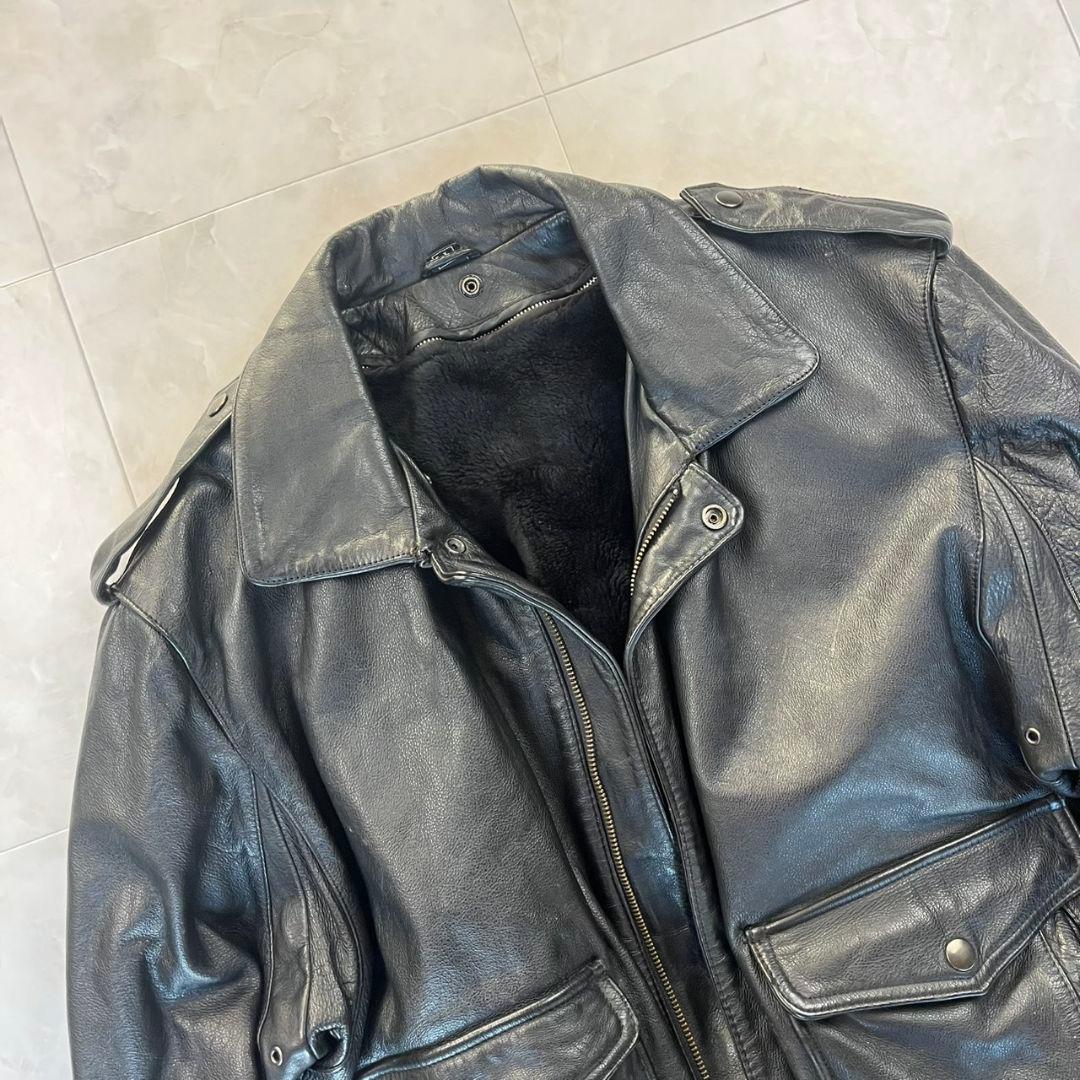 牛革✨ レザージャケット ボアライナー付 A-2 G1 フライトブラック LL