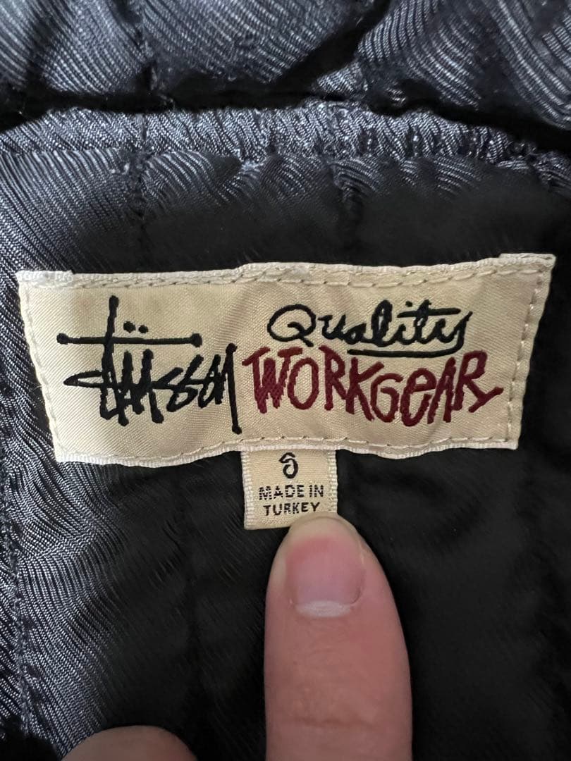 ジャケット・アウター STUSSY WORKJACKETCAMO CANVAS NEEDLEPUNCH