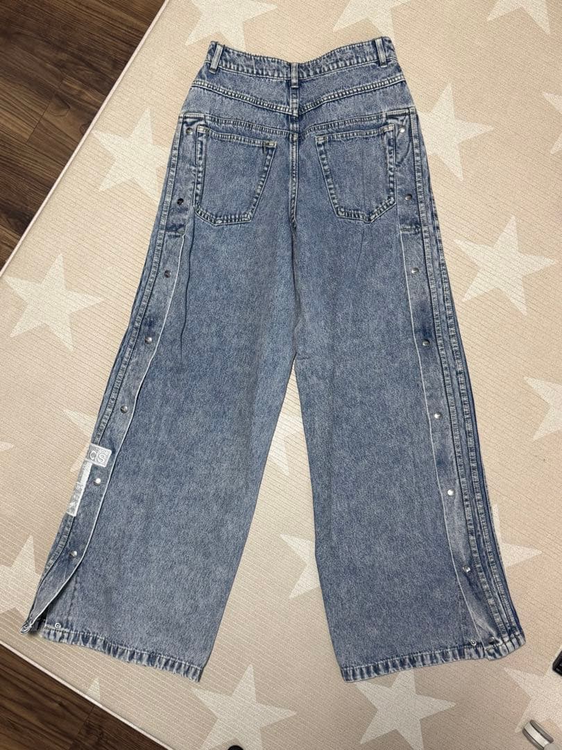 adidas originals DENIM デニム ジーンズ ワイドパンツ