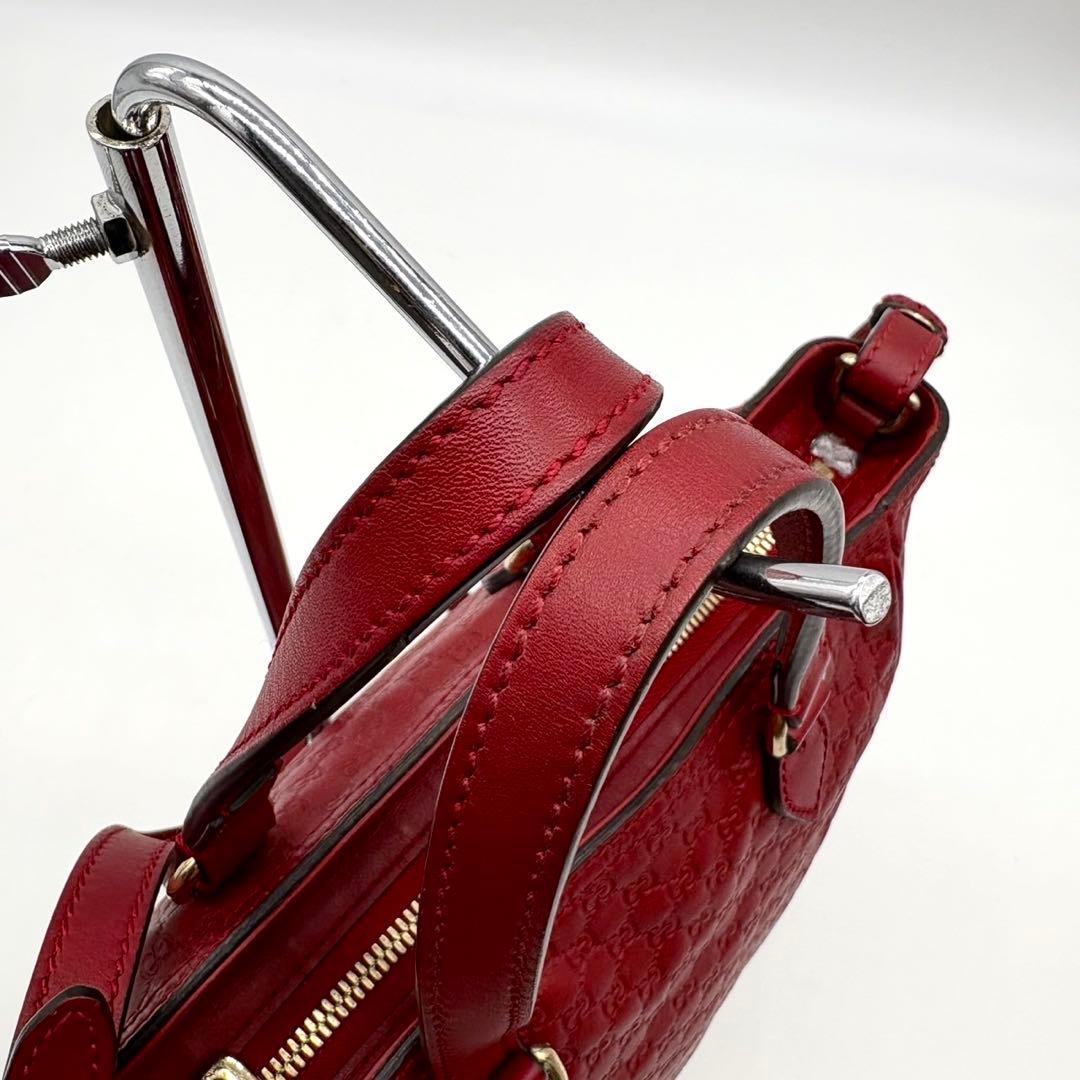 ✨極美品✨グッチ ハンドバッグ 2way GG マイクロシマ インターロッキング