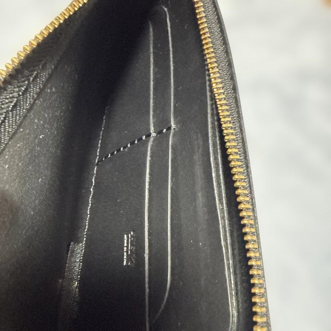 HERZ ALL 本革L字ファスナーブラック