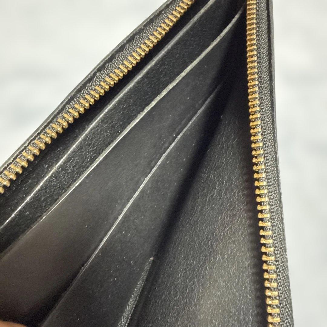 HERZ ALL 本革L字ファスナーブラック