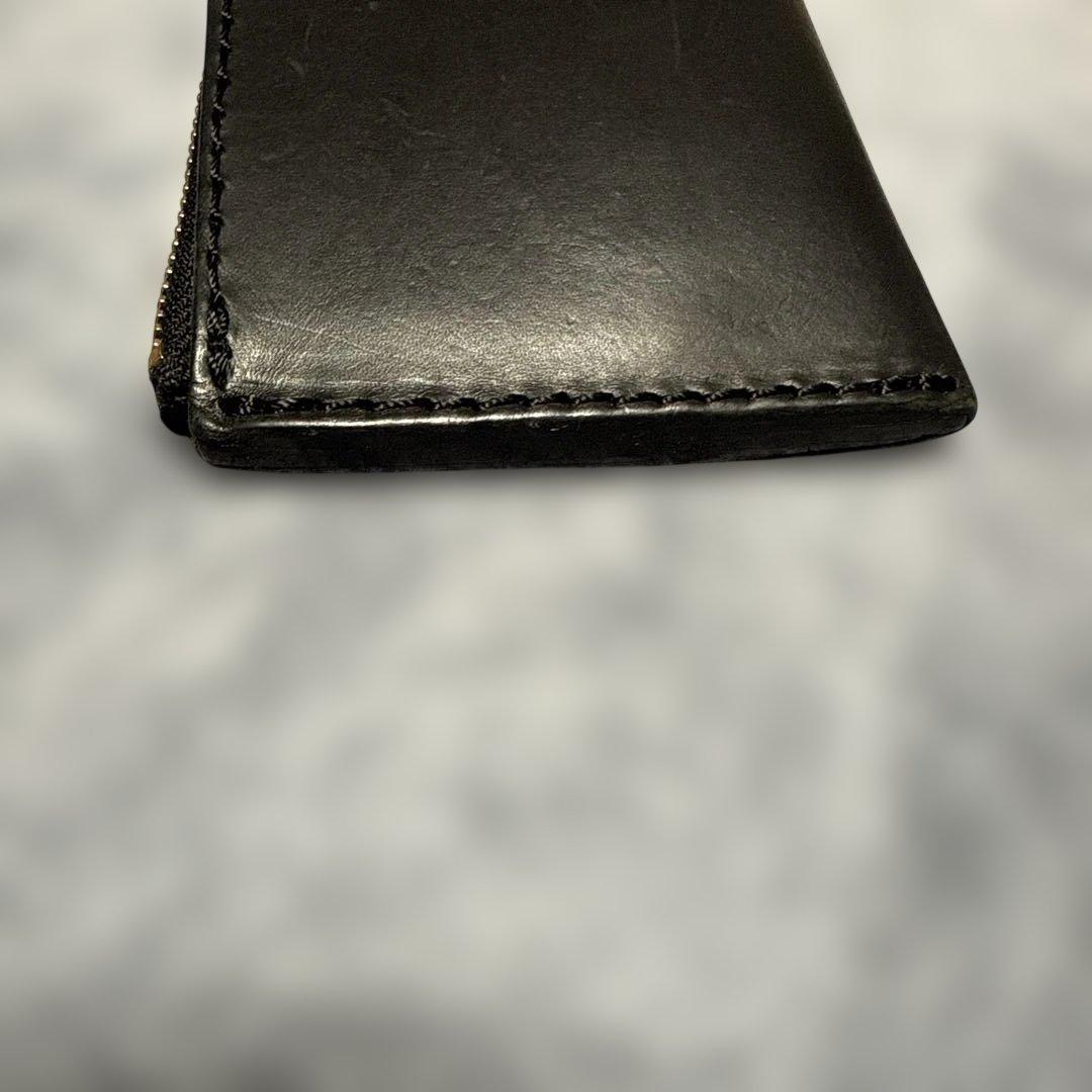 HERZ ALL 本革L字ファスナーブラック