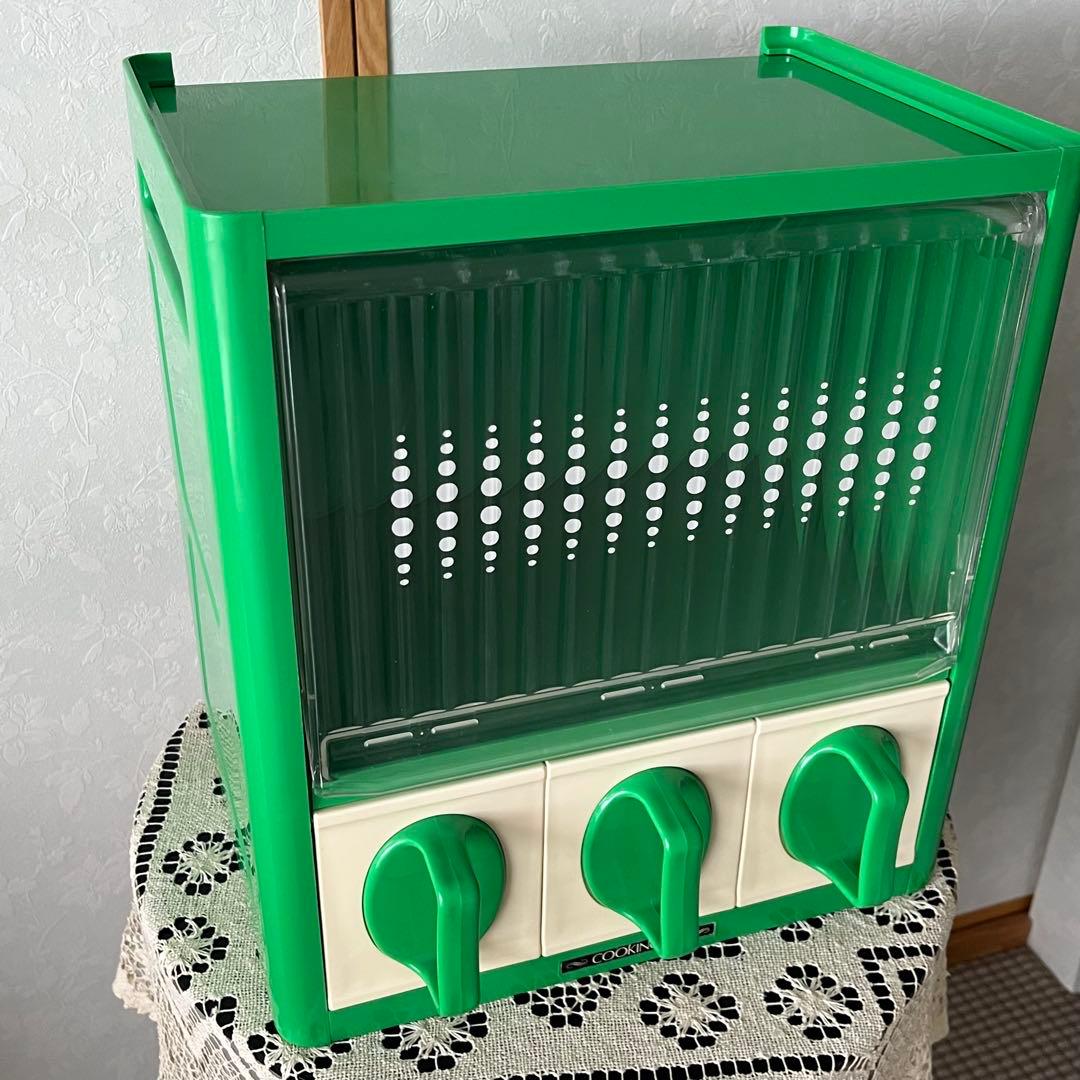 レトロポップ 調味料ラック グリーン