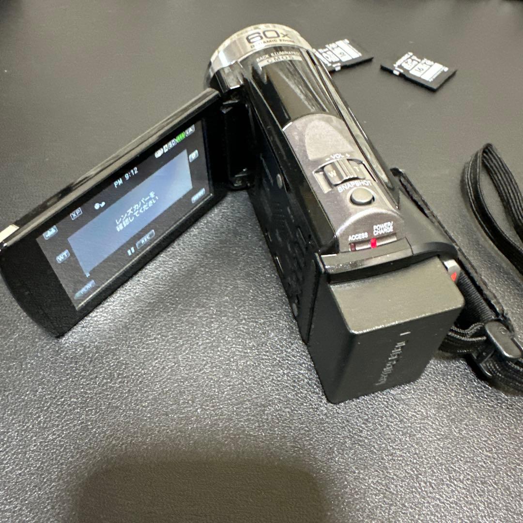 美品　JVC Everio GZ-HM199-B 動作確認済 SDカード付き