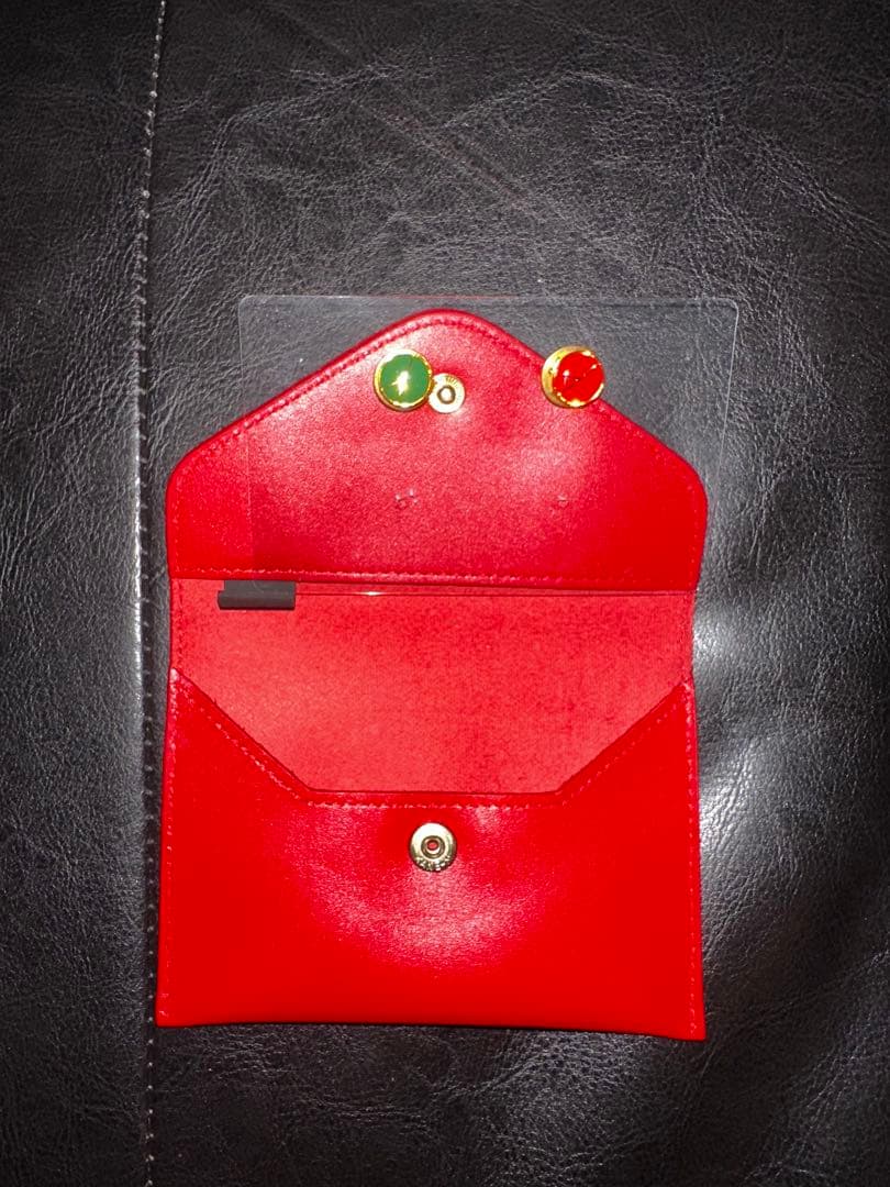 正規品⭐︎peaceminusoneピンバッジ赤緑➕レザーケース赤G-DRAGON