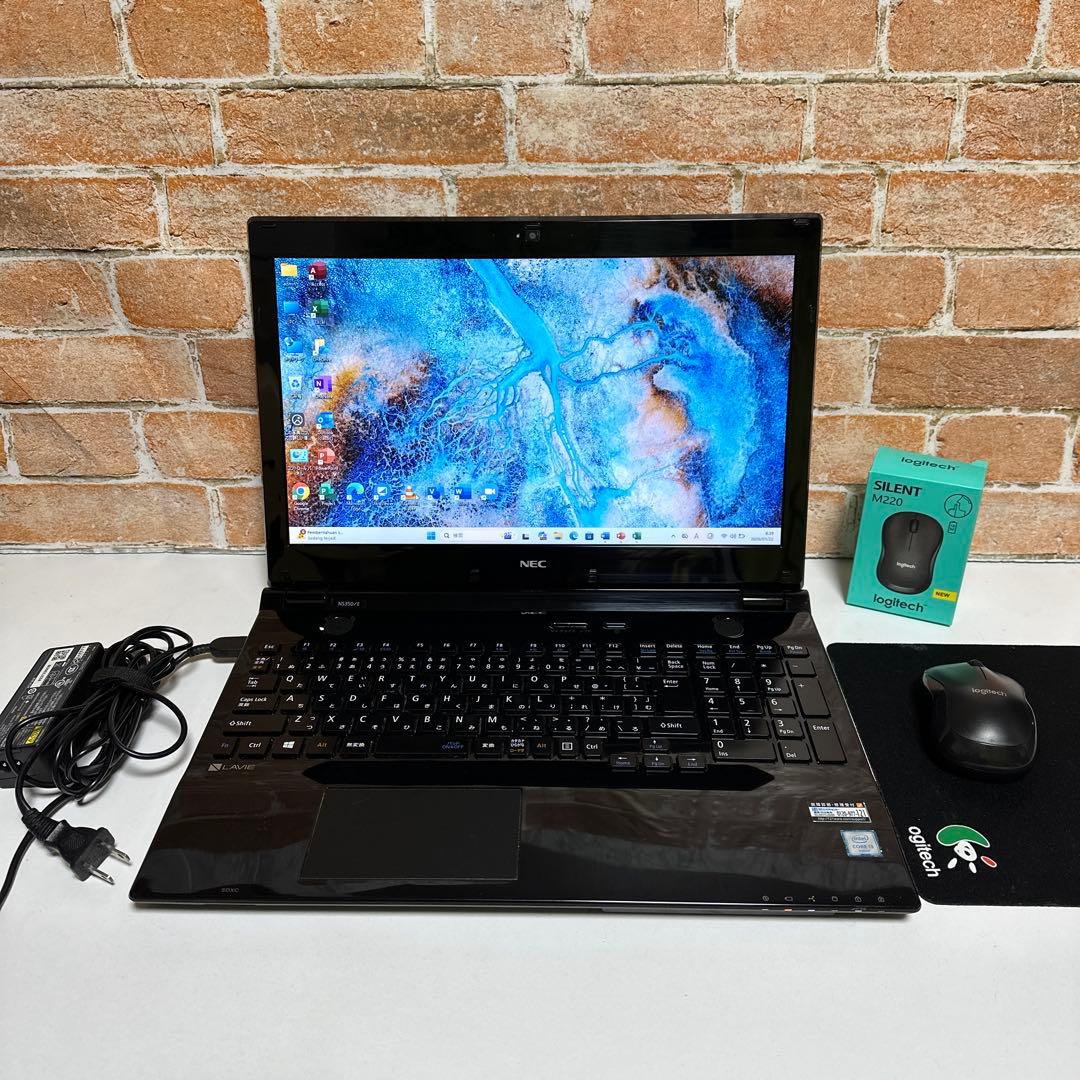 NECノート PC 高速起動SSD WebカメラWindows11 オフィス付