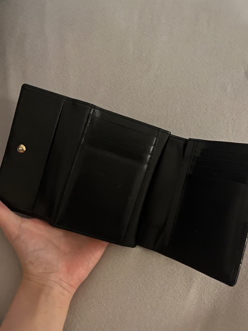 Vivienne Westwood エナメル 黒 三つ折り財布