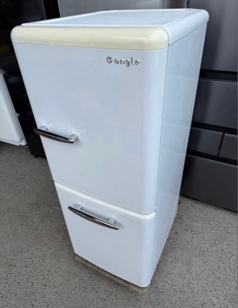 2019年式 149L eangle レトロ風 冷蔵庫 ANGRE151A1