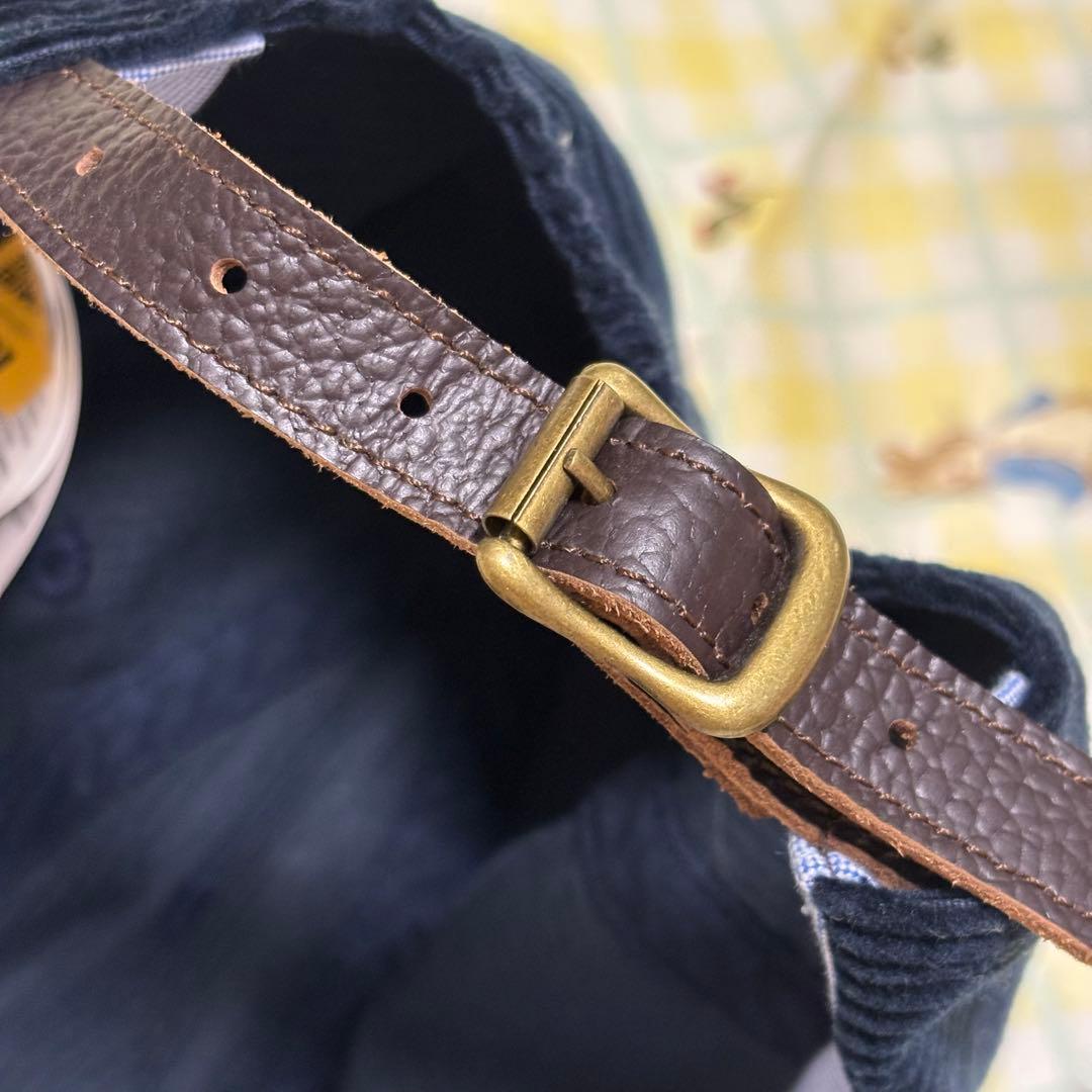 Ralph Lauren ラルフローレン　キャップ　ネイビー　コーデュロイ