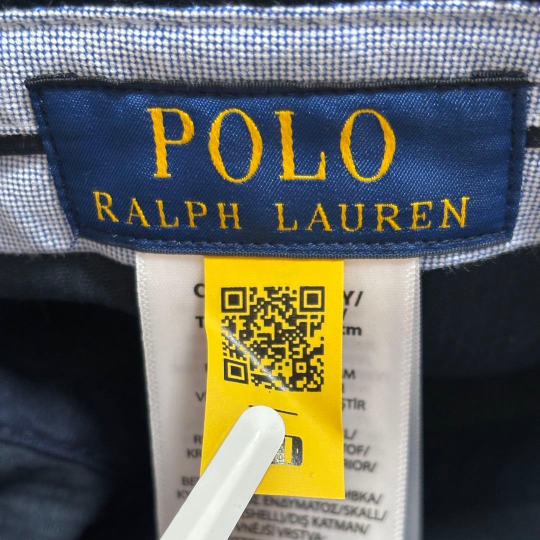 Ralph Lauren ラルフローレン　キャップ　ネイビー　コーデュロイ