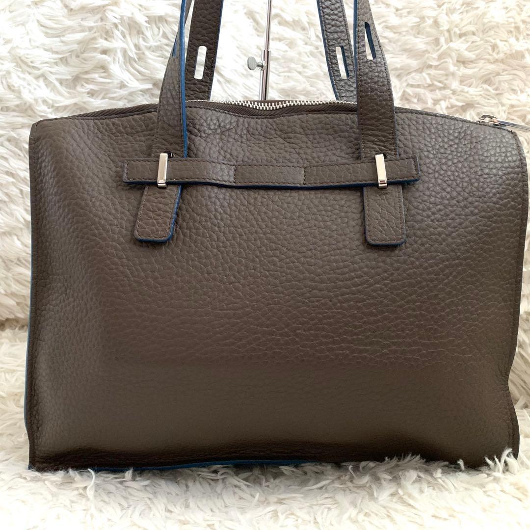 極美品✨フルラ トートバッグ ジョーヴェ オールレザー ブラウン 付属品付き