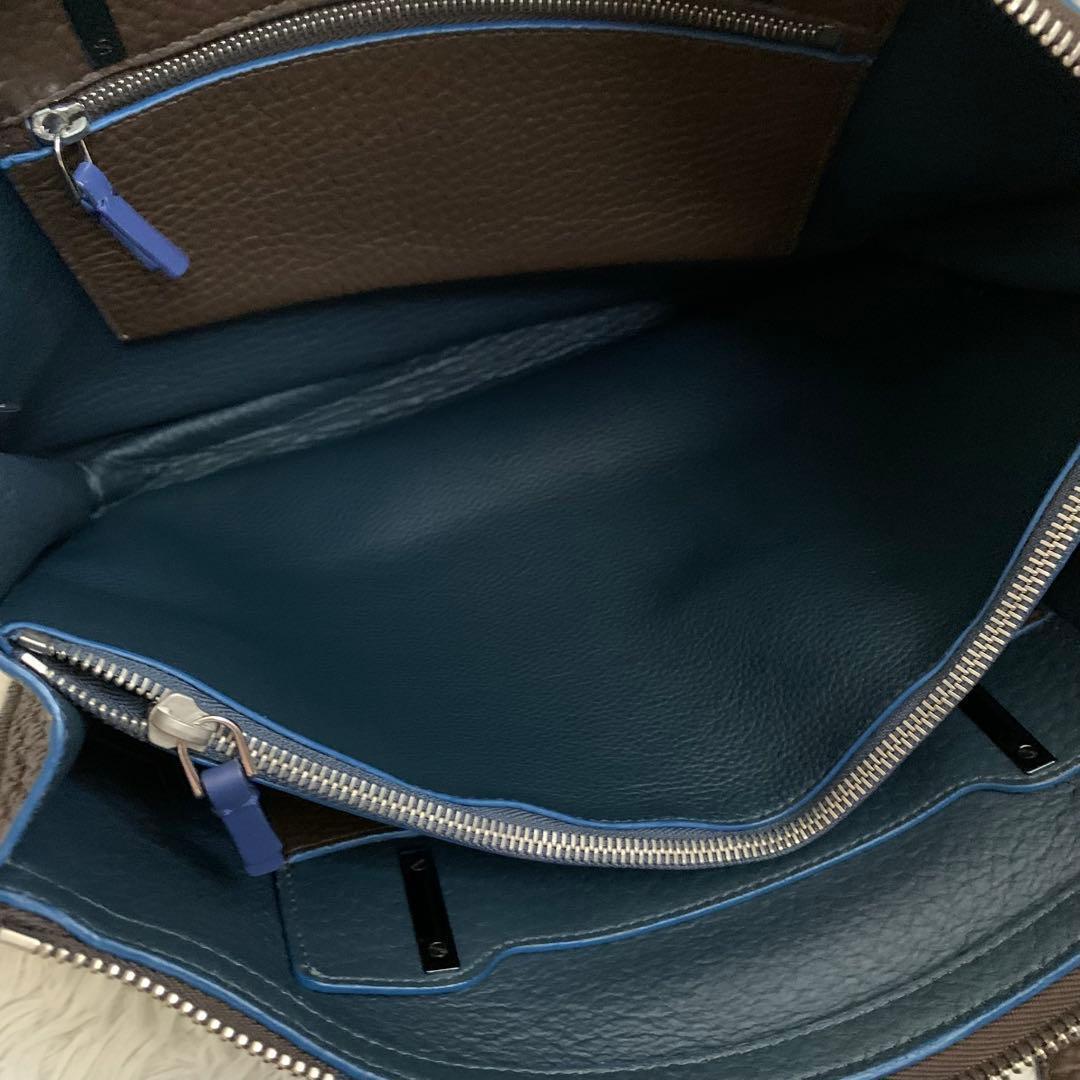 極美品✨フルラ トートバッグ ジョーヴェ オールレザー ブラウン 付属品付き