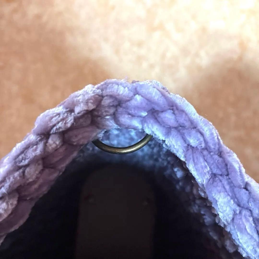 あや様♡ズパゲッティ マルシェバッグ　ベルベットバッグ