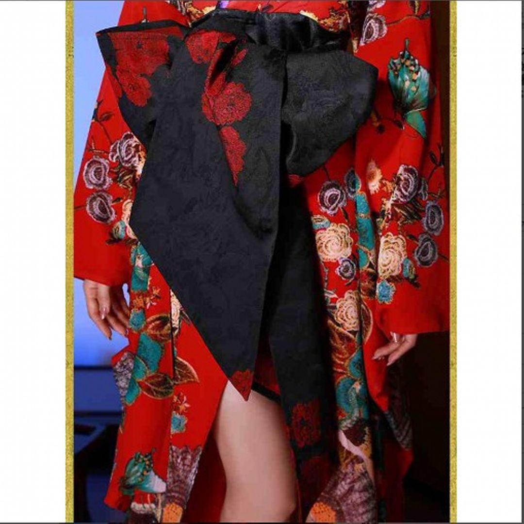 美品 vanityME 花魁 コスチューム 赤 和柄 本格和装 着物 花魁ドレス