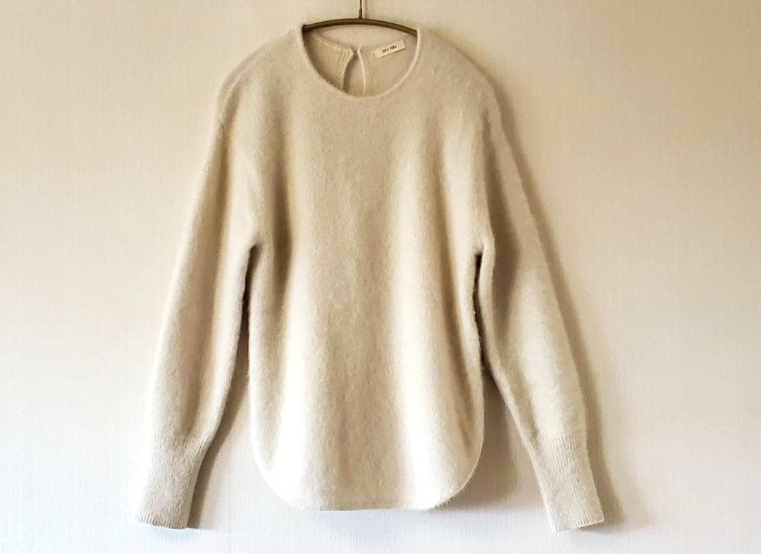 DES PRES デプレ フォックスカシミヤ クルーネックプルオーバー