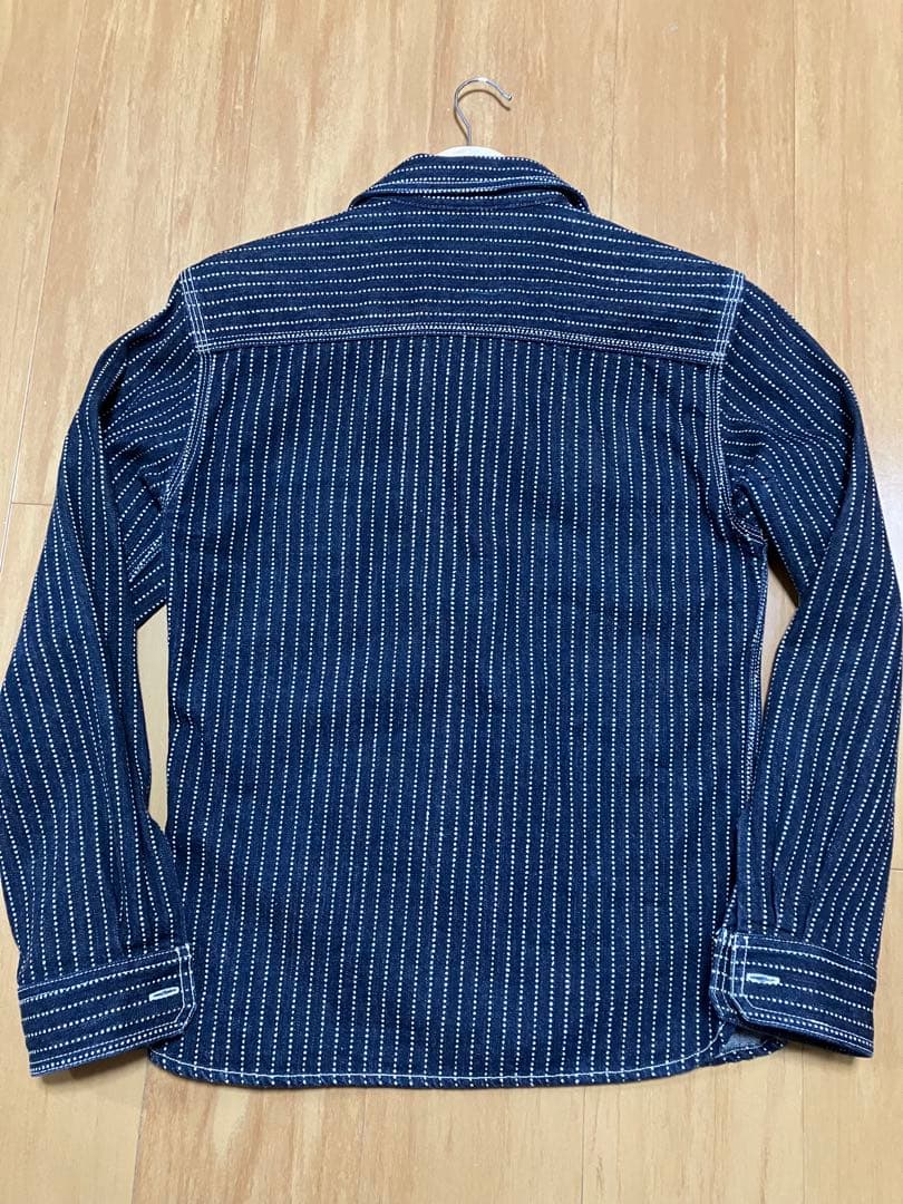 ロ*ク様 【美品】FLATHEAD ウォバッシュ デニムシャツ サイズ38 70