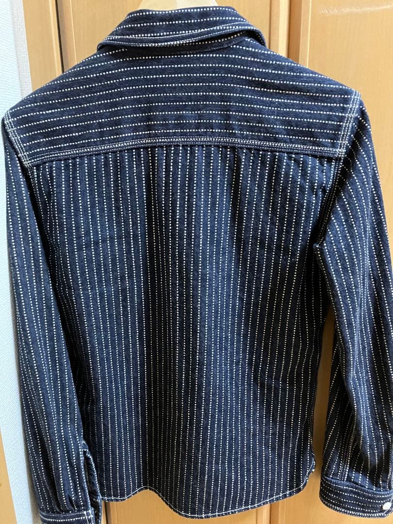 ロ*ク様 【美品】FLATHEAD ウォバッシュ デニムシャツ サイズ38 70