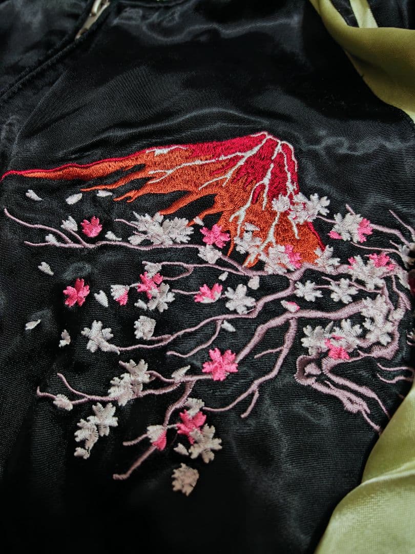 スカジャン 美品 TEN STRIKE 日本 限定 ゴジラ レーヨン 2面用