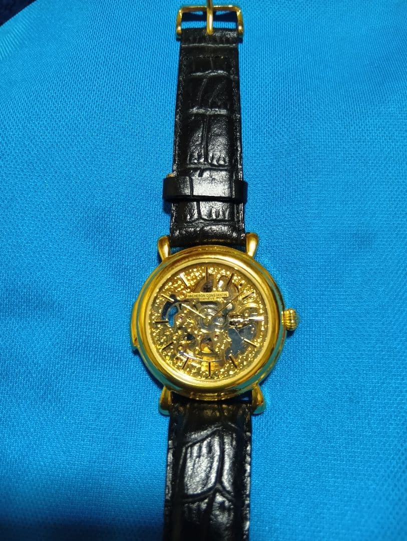 ヴァシュロン・コンスタンタン ゴールド スケルトン腕時計
