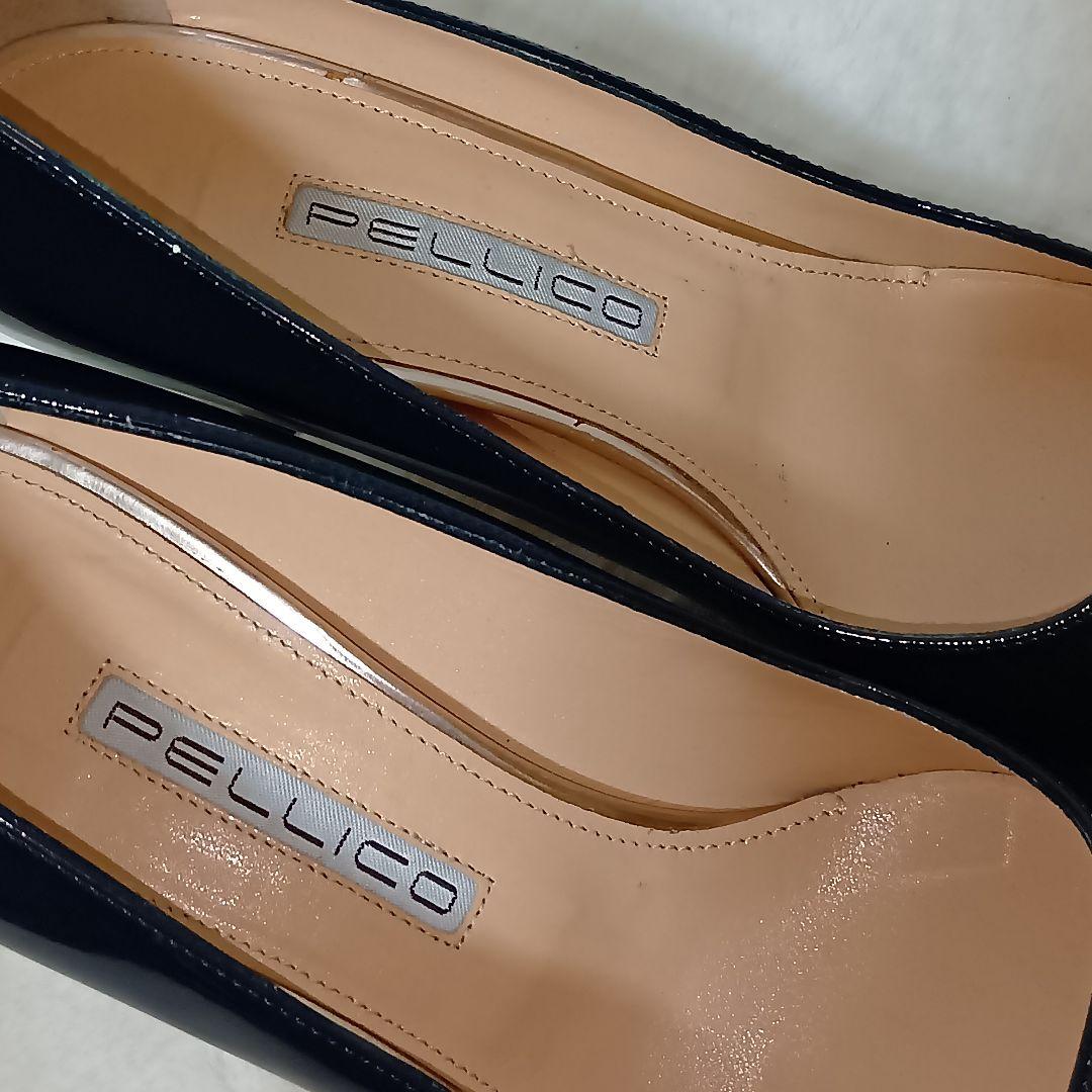 PELLICOアネッリ✨️人気色✨️ダークネイビー ポインテッドトゥパンプス