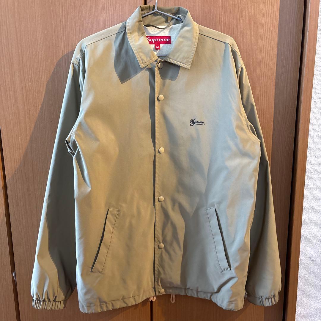 【入手困難】old Supreme コーチジャケット USA製 ベージュ M