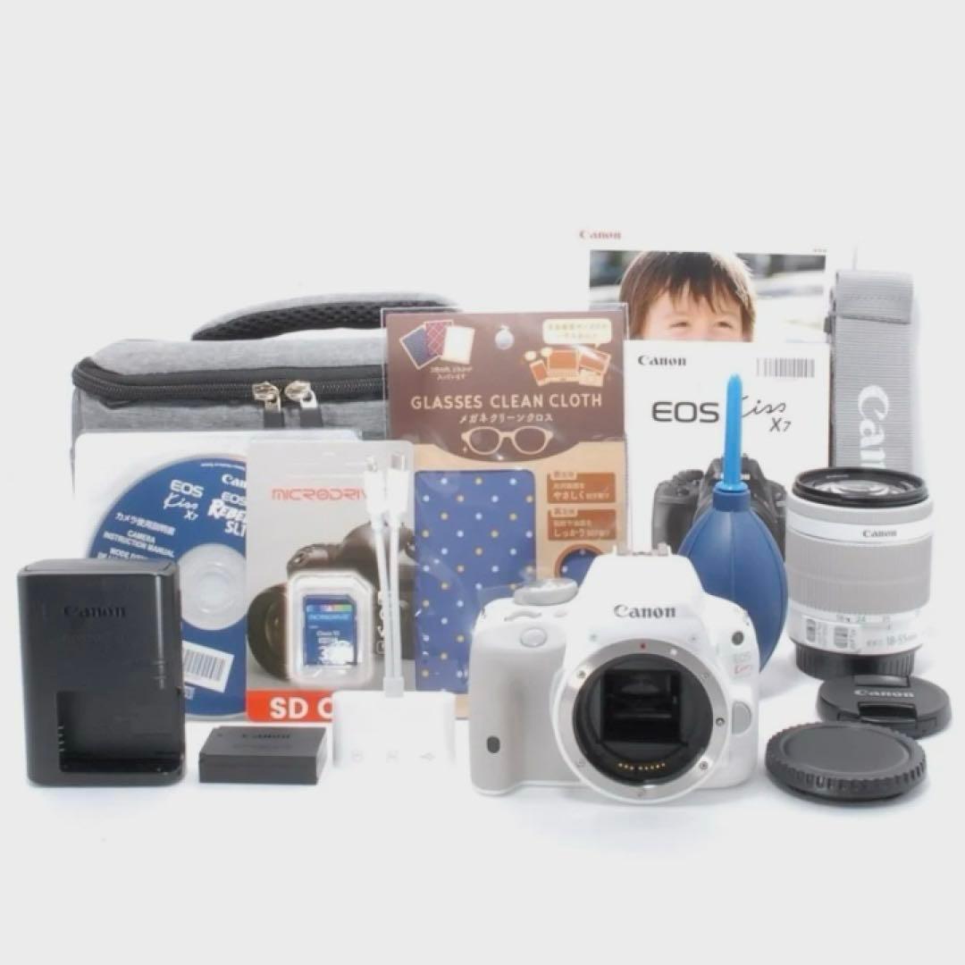 ショット数わずか⭐️Canon kiss X7 ホワイト⭐️タッチパネル