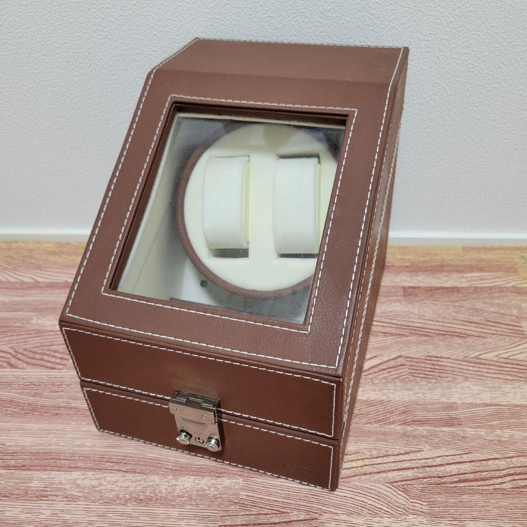 ワインディングマシーン　2連タイプ　全5本収納　ブラウン