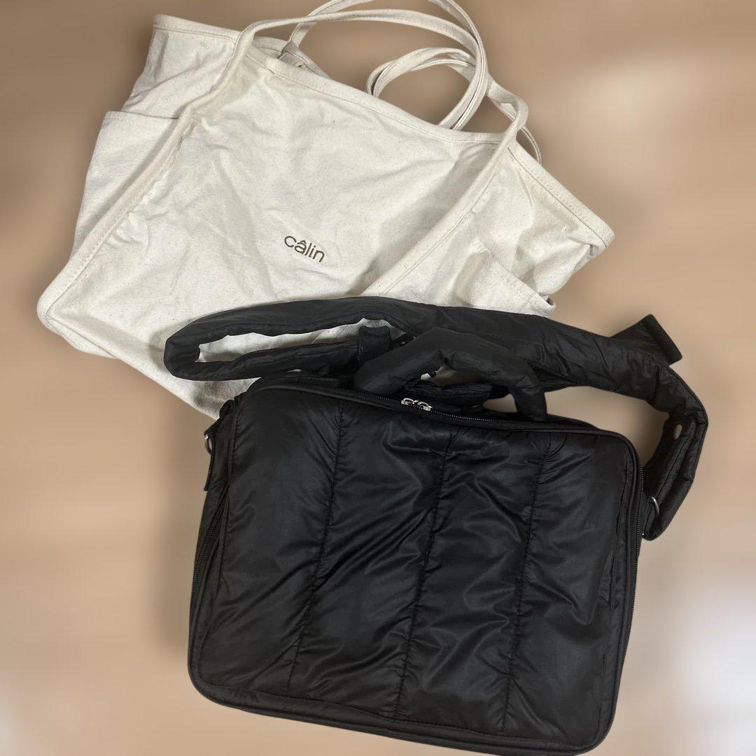 calin マザーズバッグ＆トートバッグ2点set