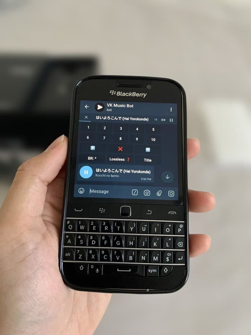 超美品ブラックベリーQ20ブラックフルセット