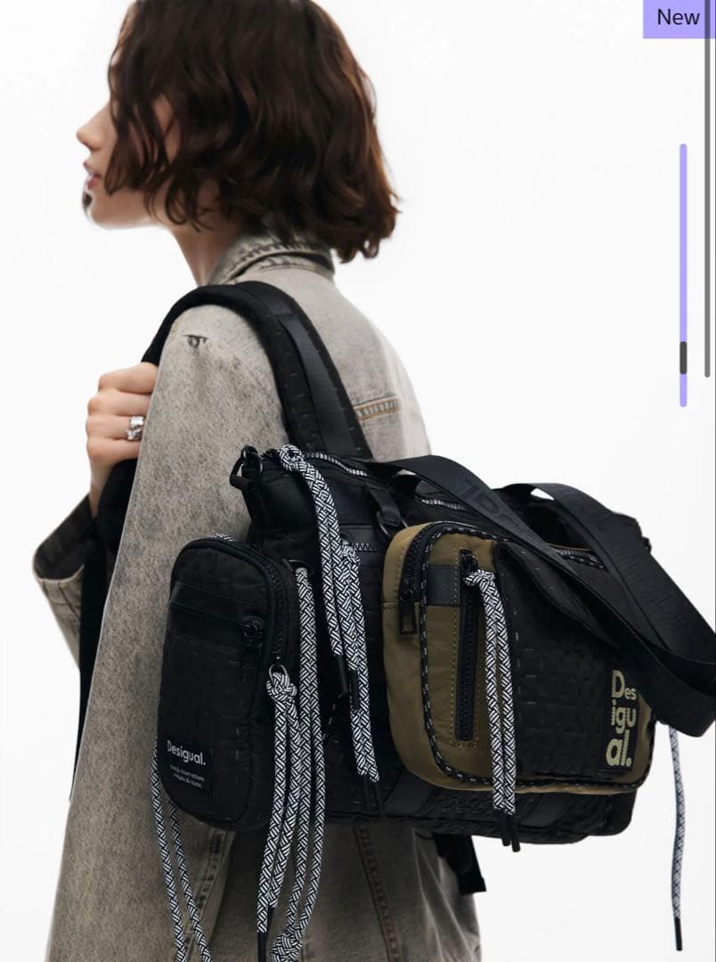 Desigual ボイジャーボウリングXL多機能バッグ