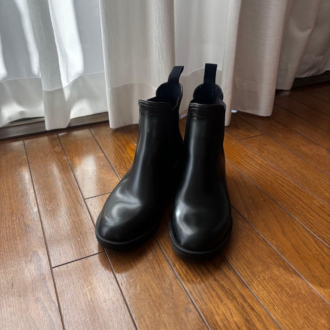 【MACKINTOSH】TRINITYサイドゴアチェルシーレインブーツ ブラウン