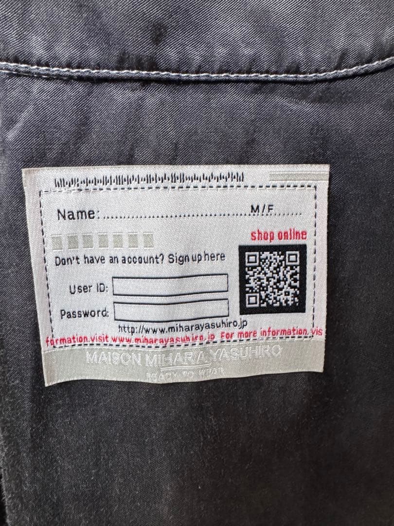 メゾン ミハラヤスヒロ24ss タイグラデーションシャツ