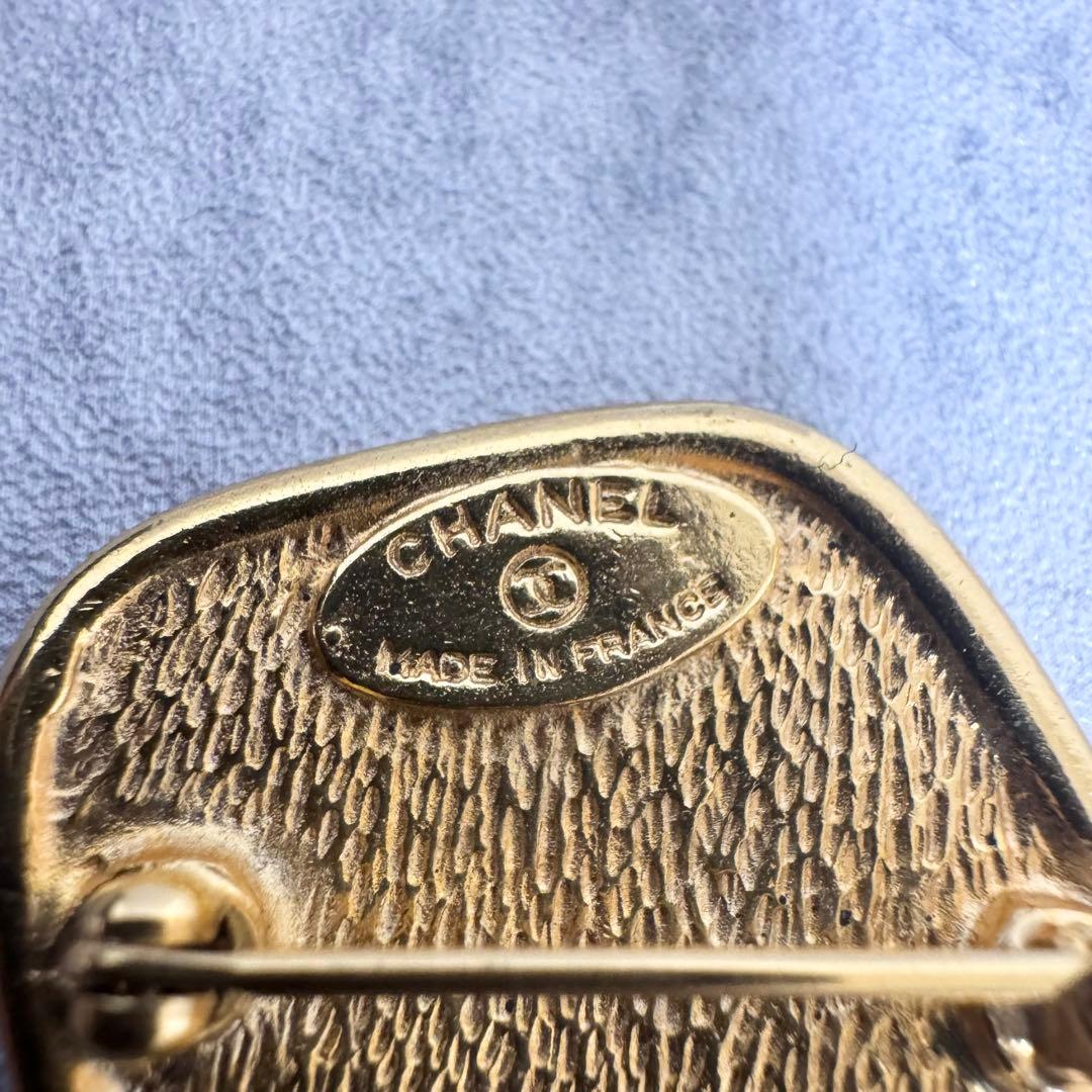 CHANEL シャネル ブローチ カンボン ゴールド ヴィンテージ レディース