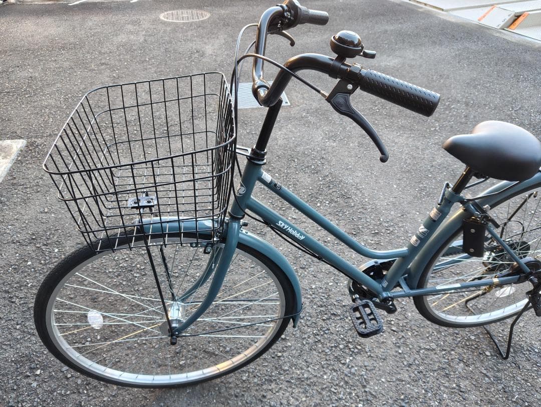 【美品・手渡し限定】自転車 ブルーグレー [外装6段 /27インチ]