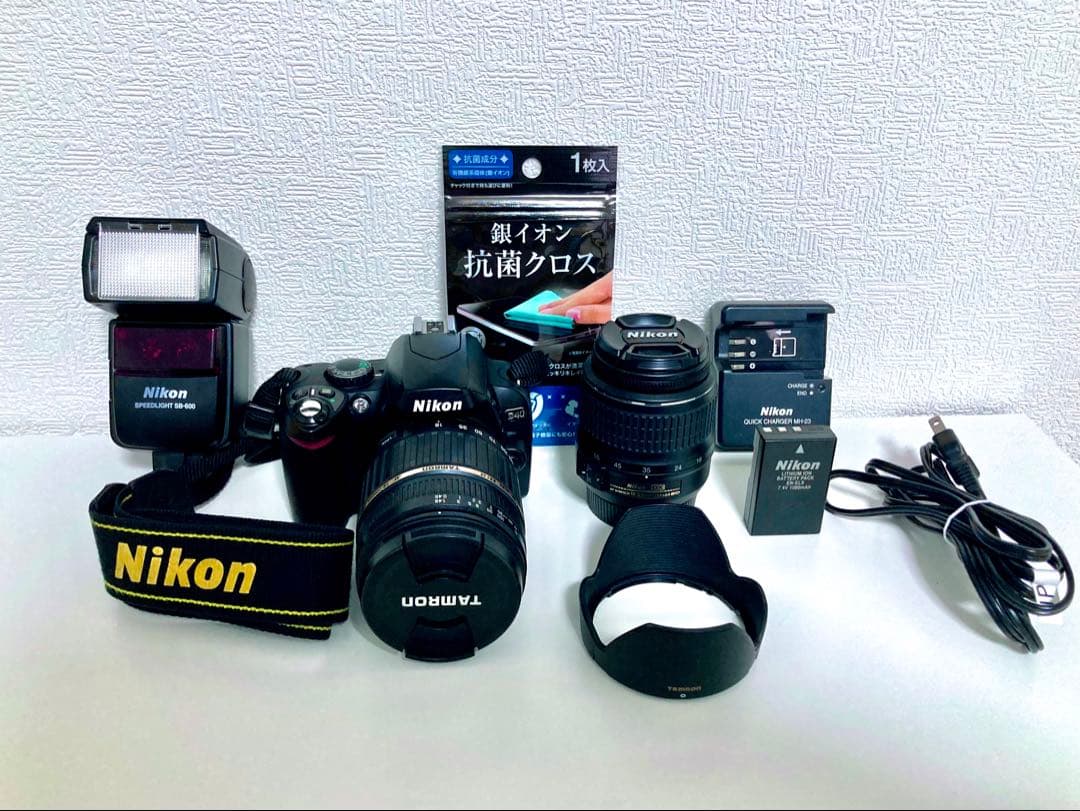 NikonD40 デジタル一眼レフ美品レンズセット 購入後早く配送いたします