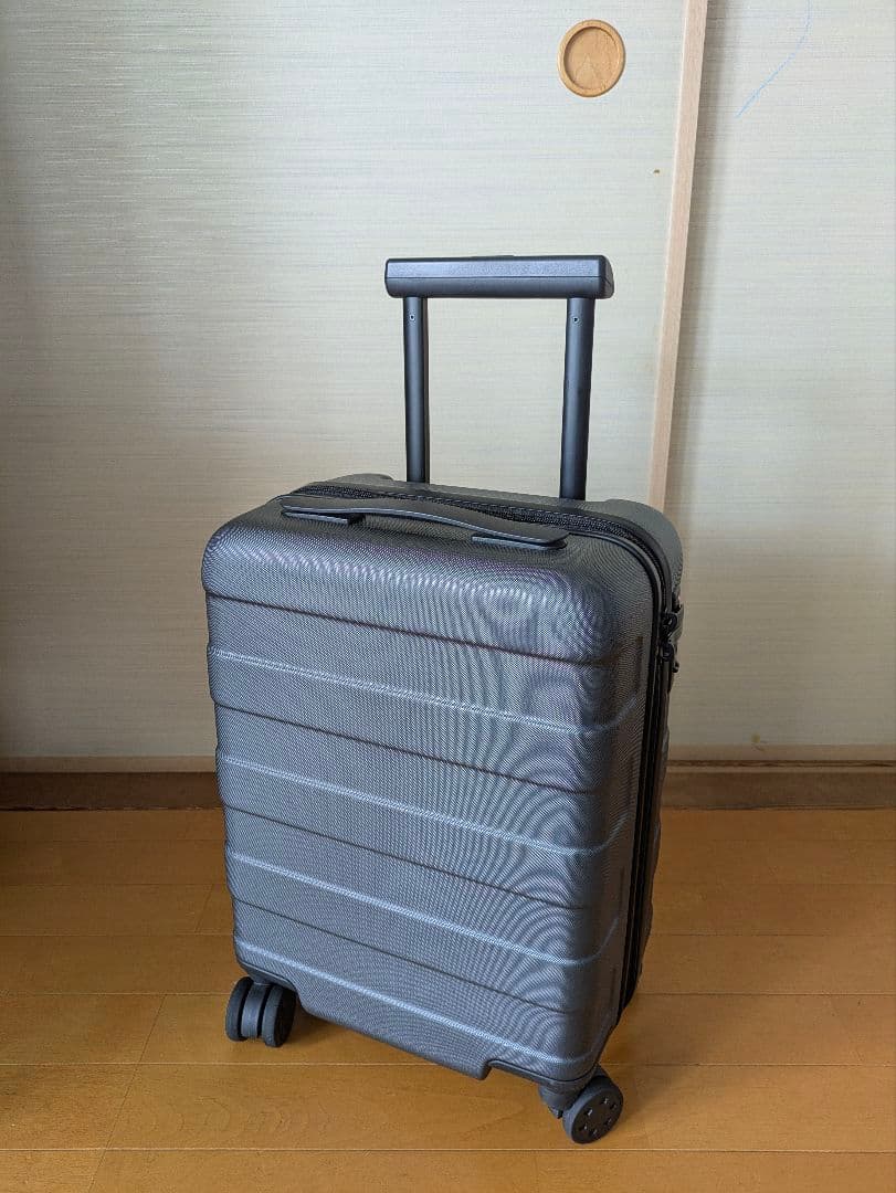 無印良品 Muji バーを自由に調節できるキャリーケース　グレー 20L