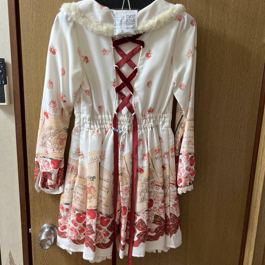 LIZLISA テディベア ワンピース BOOK リボン クリスマス