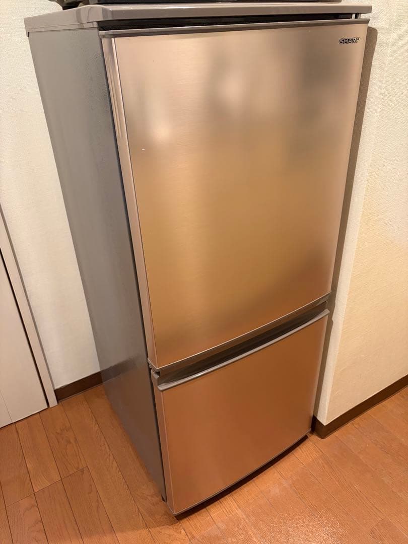 【全国送料込み】SHARP 冷蔵庫 2ドア 137L 両開き SJ-D14E-N