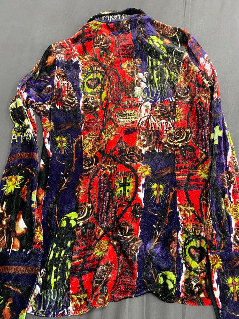 JeanPaulGAULTIERジャンポールゴルチェベルベットシャツヴィンテージ