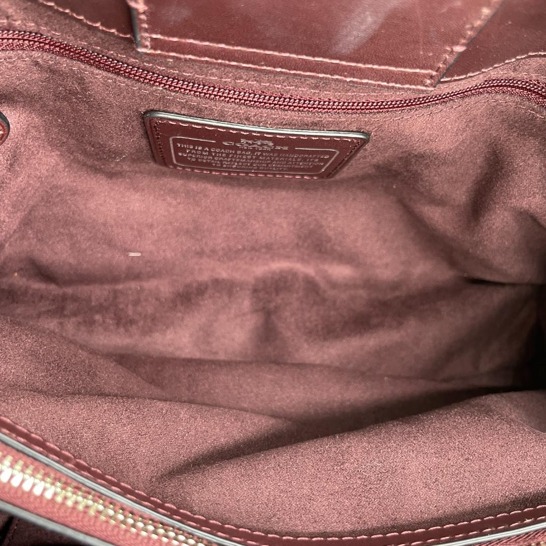 美品 COACH ハンドバッグ レザー ゴールド パッチワーク パイソン