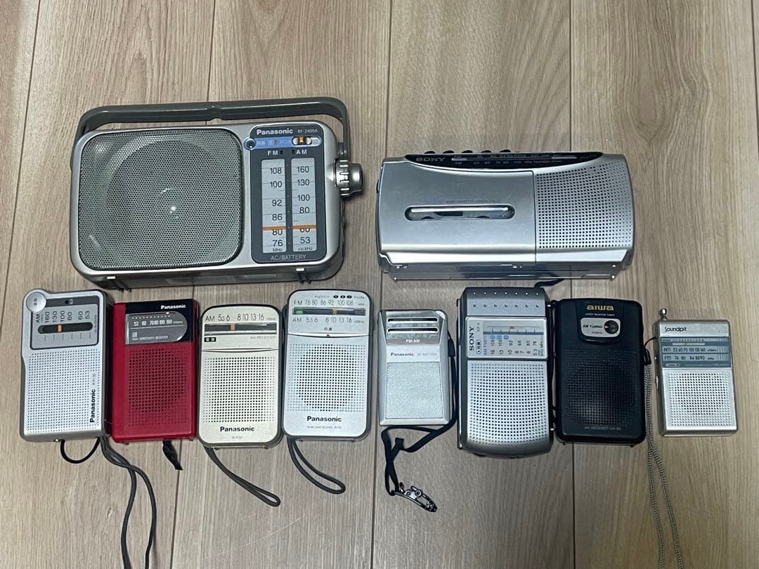 Panasonic６個、Soundpit 1個、Aiwa1個、sony2のセット