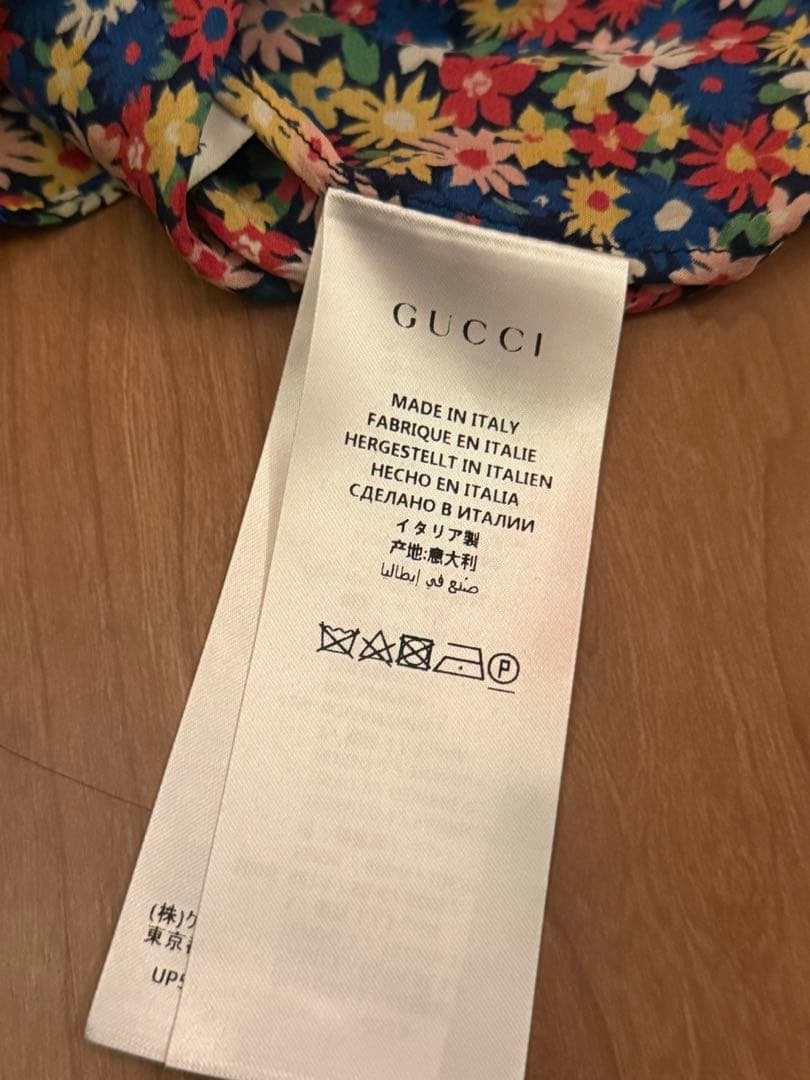 GUCCI/グッチ/花柄レース/フリル/長袖ブラウス/シャツ36/2017