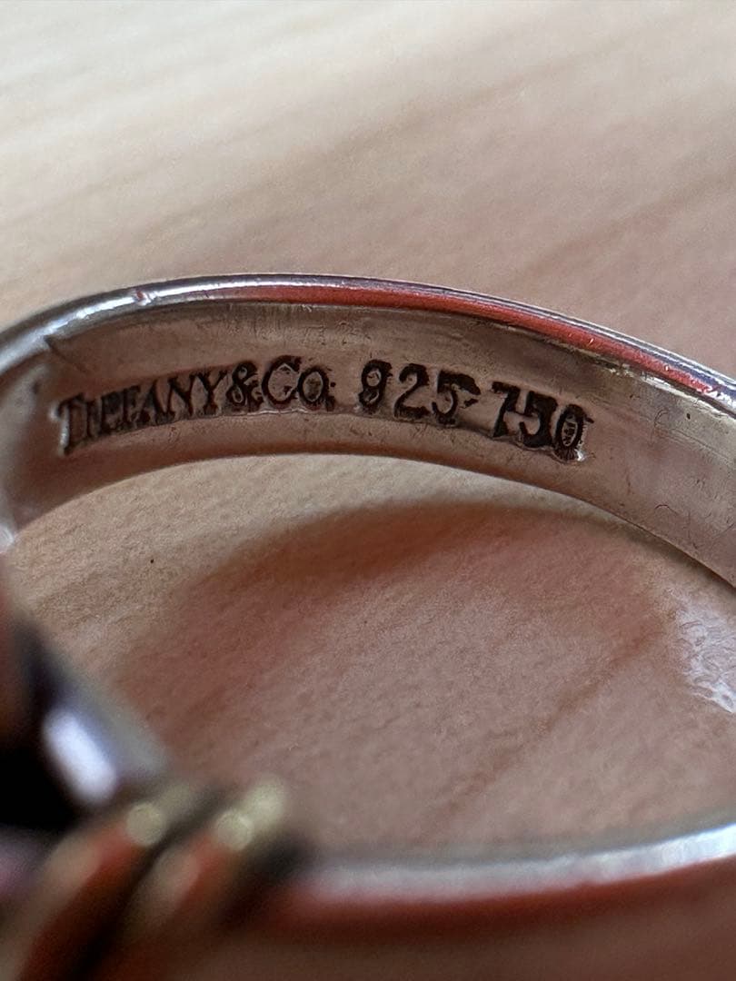 Tiffany&Co.ティファニー　フックアンドアイ　リング　925/750