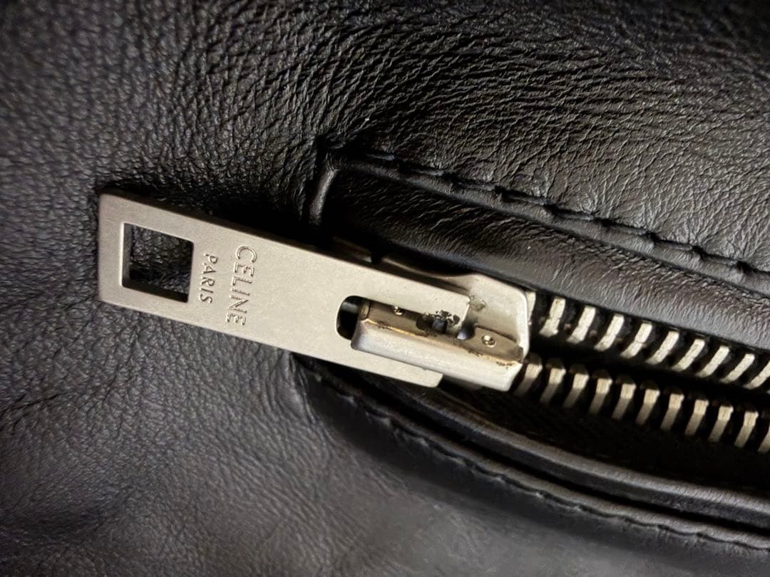 CELINE クラシックバイカーレザーライダースジャケット 44 袖詰めあり