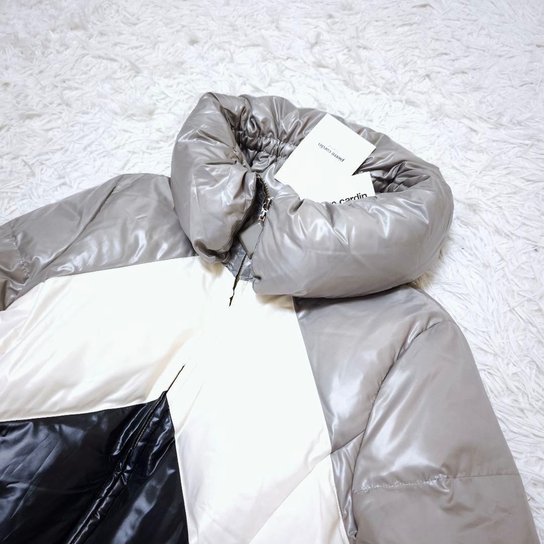 【未使用】ピエールカルダン ロングダウンコート 大きいサイズ 44 グレージュ